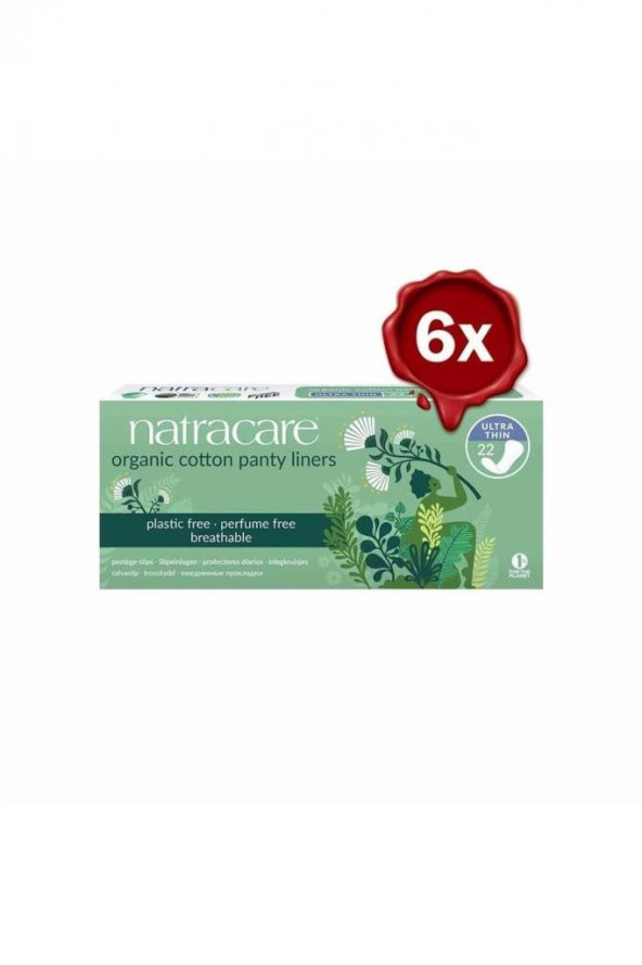 Natracare Günlük Ped Ultra Ince 22 Adet X 6