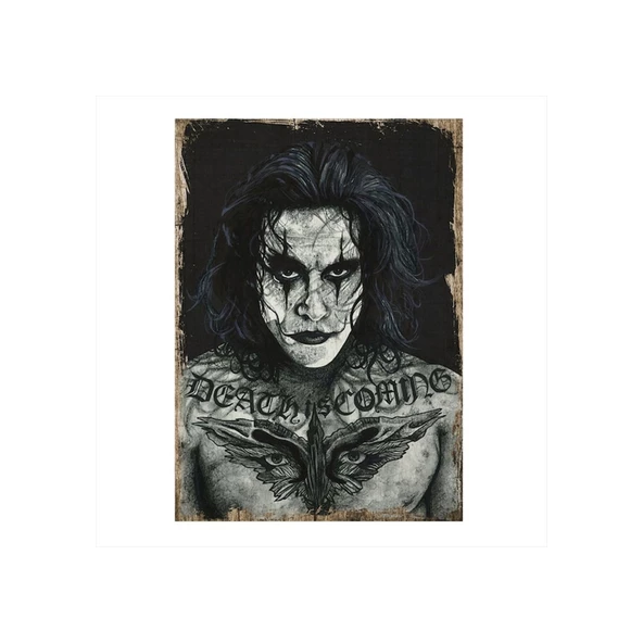 The Crow  Ahşap Poster 10*15 Cm