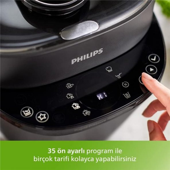 Philips All In One Cooker Elektrikli Düdüklü Tencere 5 Litre - 2