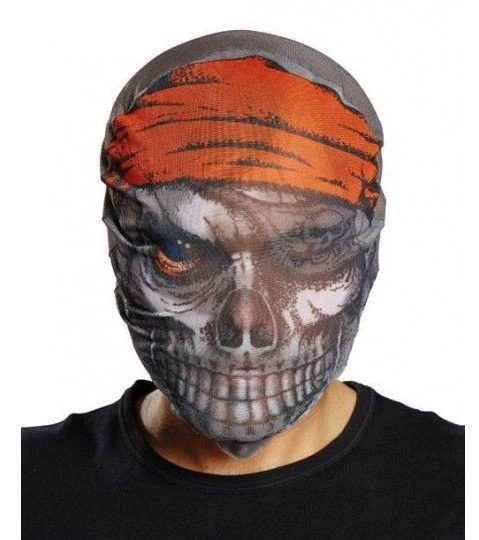 Kafaya Tam Geçmeli Bez Korsan Maskesi - Streç Korku Maskesi - 3D Baskılı Maske Model 4 - Resim 2