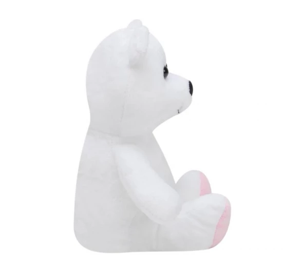 Ayı 15 cm Beyaz Pelüş Ayı Çocuk Oyuncak - 3