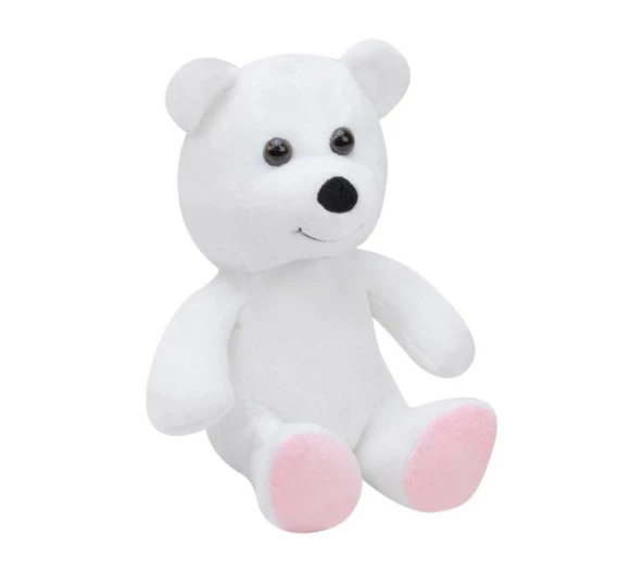 Ayı 15 cm Beyaz Pelüş Ayı Çocuk Oyuncak - 2