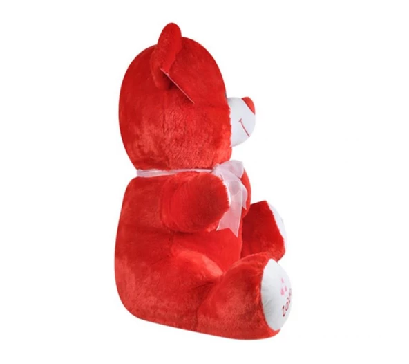 Tıkıl Ayı 57 cm Kırmızı Kalpli Pelüş Ayı Sevgiliye Hediye - Resim 2