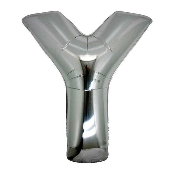 Parti Aksesuar Y Harf Folyo Balon Gümüş Renk  40 inç ürün görseli 1