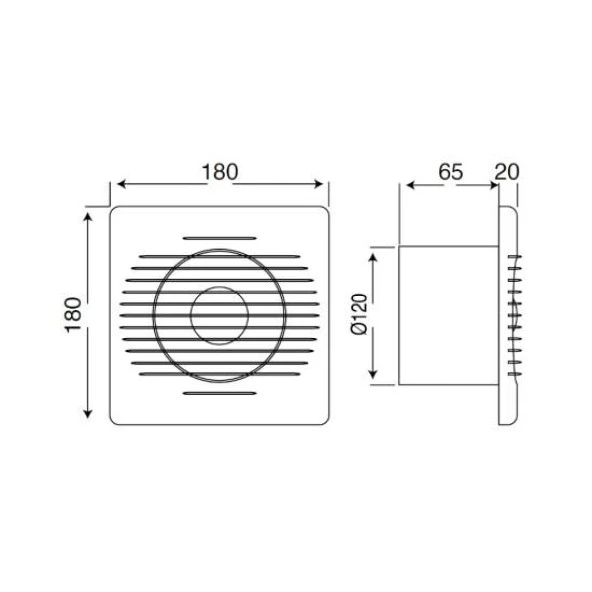 Mutlusan ME-FAN 120 Banyo Tuvalet Aspiratör 001 211 000120 00 00 - 3