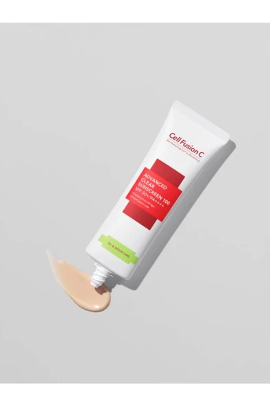 Cell Fushion C Advanced Clear Güneş Kremi Yağlı Ciltler İçin 50 ML - 4