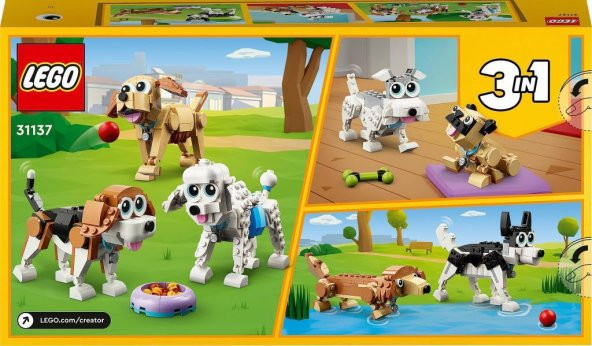 Lego Creator Sevimli Köpekler 31137,Beagle, Poodle ve Labrador Modelleri İçeren Yaratıcı Oyuncak Yapım Seti (475 Parça) - 7