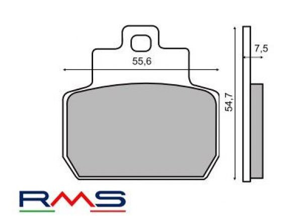PIAGGIO X9 250 EVO ARKA FREN BALATA RMS HENG TONG KALİPER İÇİNDİR - 2