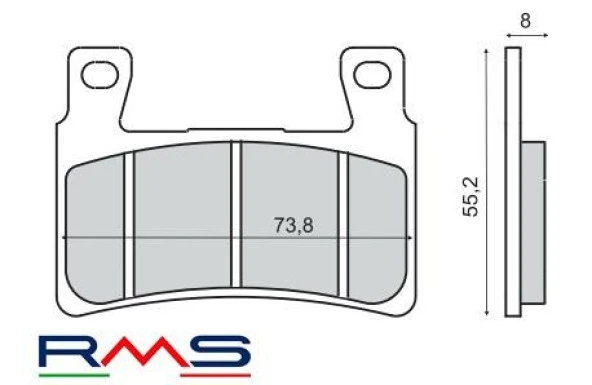 HONDA CBR 600 RR 2003-2004 ÖN FREN BALATA RMS - 2