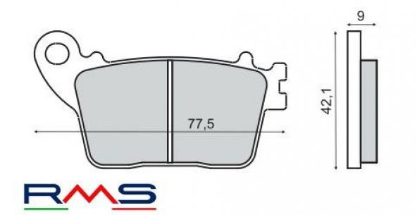 SUZUKI GSX-R 600 2011 VE SONRASI ARKA FREN BALATA RMS