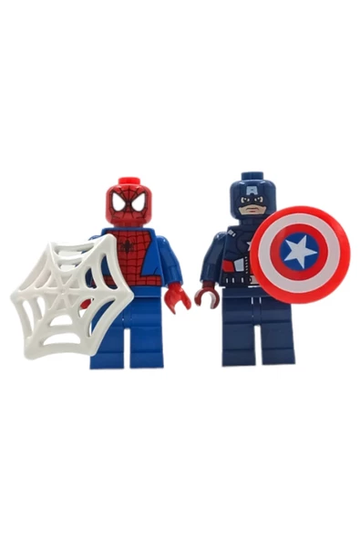 LEGO Tutkunlarını Heyecanlandıran Set: 5cm. Avengers 6'lı Figür ve Aksesuarları Oyun Seti - 5
