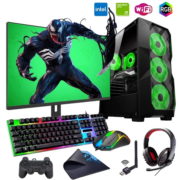 ROGAME RKT660329 INTEL i3 13100F 16GB 240SSD 1TB HDD 4GB GTX1650 24" Mon. (Gaming SET) ürün görseli