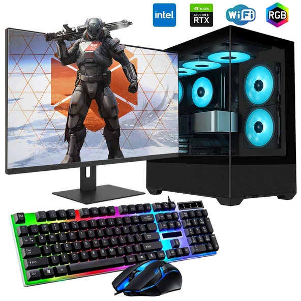 ROGAME RKT660340 INTEL i3 13100F 16GB 1TB M2 12GB RTX3060 24" Mon. Oyun Bilgisayarı ürün görseli