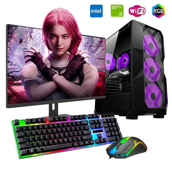 ROGAME RKT660325 INTEL i3 13100F 16GB 240SSD 1TB HDD 4GB GTX1650 27" Mon. Oyun Bilgisayarı ürün görseli