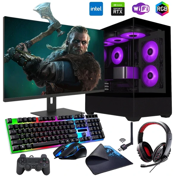 ROGAME RKT660331 INTEL i3 13100F 16GB 240SSD 1TB HDD 8GB RTX3050 24" Mon. (Gaming SET) ürün görseli