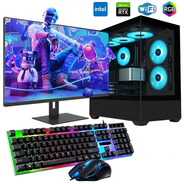 ROGAME RKT660327 INTEL i3 13100F 16GB 240SSD 1TB HDD 8GB RTX3050 27" Mon. Oyun Bilgisayarı ürün görseli