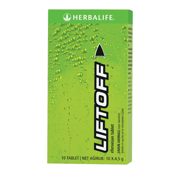 Herbalife LiftOff Limon 10 adet -Efervesan tablet