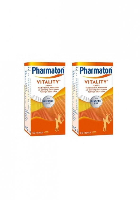 2x Pharmaton Vitality 60 Kapsül