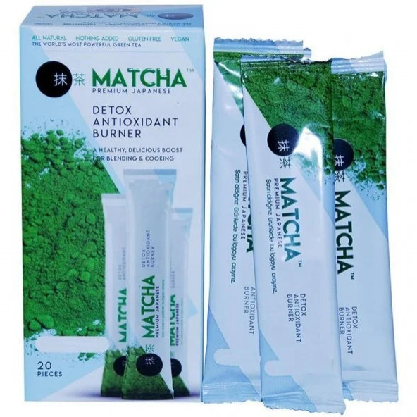 Orijinal Bandrollü Matcha Çayı Premium Detox Antioxidant 20 Adet