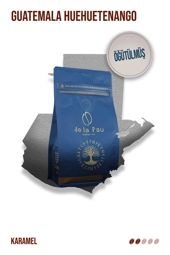 Guatemala Huehuetenango Öğütülmüş Paket  Filtre Kahve 250 GR