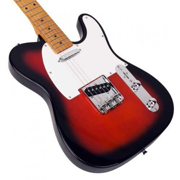 SX STL50+ 2TS Telecaster Elektro Gitar (KILIF+ASKI+JAK+ PENA) - 2