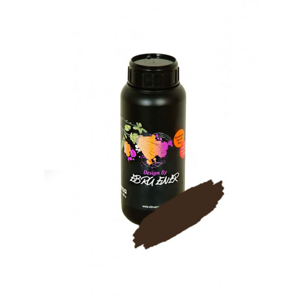 Ebru Ener Yeni Nesil Vernikli Genel Yüzey Boyası (Anka) Koyu Kahve 250 gr.