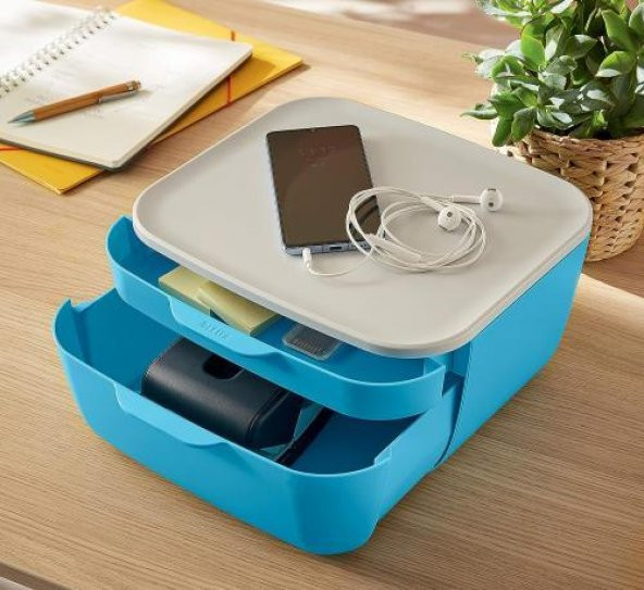 Leitz Cosy Çekmeceli Evrak Rafı - Mavi - 4