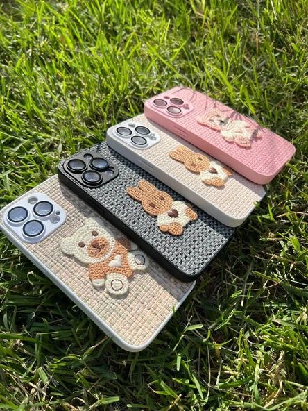 İphone 14 Opus Silikon Nakış Desenli Telefon Kılıfı - 10