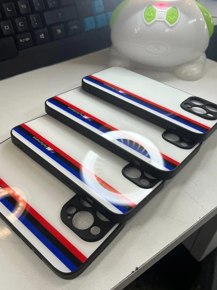 İphone 14 Plus M Performance Tasarımlı Cam Telefon Kılıfı - Resim 3