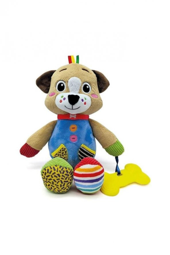 Clementoni Yumuşacık Köpekçik 17759,Bebekler İçin Peluş Köpek - 3