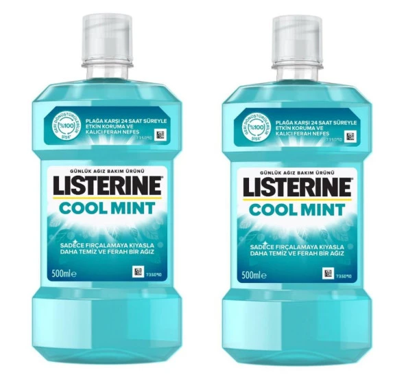 Listerine Cool Mint Gargara 500 ml 2 Adet - 2