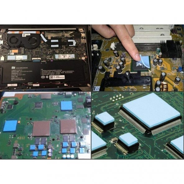 PrimeX PX-PAD20 10x10 cm 1mm 20Gr Yüksek İletken Termal Pad, Mavi Thermal Pad (M2 ssd, Chipset, Cep telefonu, Notebook, PS4,PS5 Uyumlu) - 4