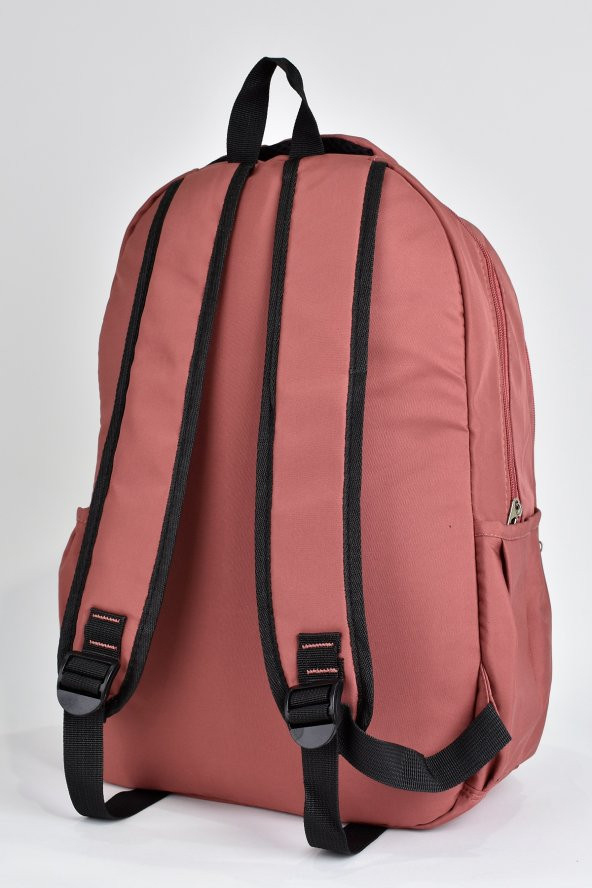 Elatae Kız Çocuk Genç Çok Gözlü Günlük Seyahat Okul Sırt Çantası Gül Kurusu 51498 - Resim 5