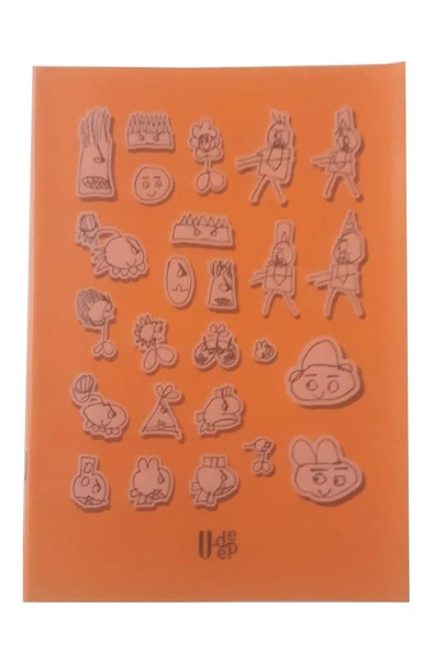 40 Yaprak Kareli Defter Plastik Kapak A-5 1 Adet PP Kapak Küçük Boy Kareli Defter 40 Sayfa A5 Desenli Kapak - 10