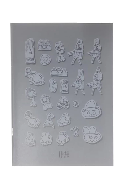 60 Yaprak Kareli Defter Plastik Kapak A-5 1 Adet PP Kapak Küçük Boy Kareli Defter 60 Sayfa A5 Desenli Kapak - 3