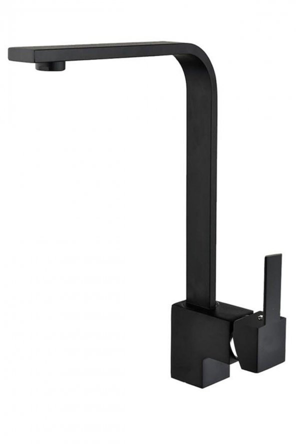 Venita Siyah Mix Kuğu Mutfak Eviye Batarya Sıcak Soğuk Su Girişli