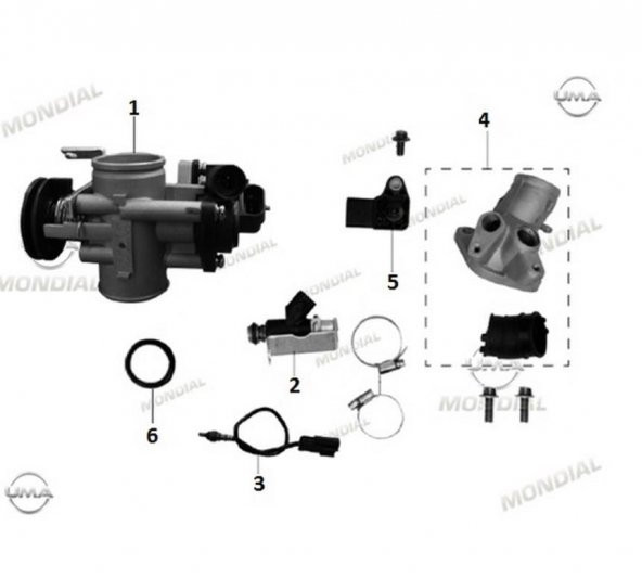 Mondıal Rx1 125 Emme Manifoldu
