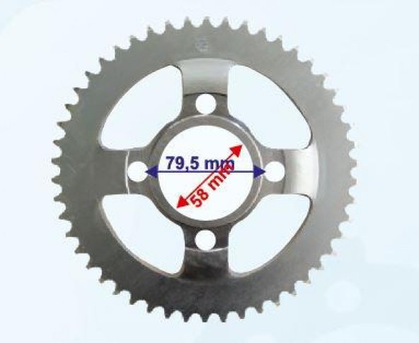 Mondial X-Treme 150 / 200 Arka Dişli 50T