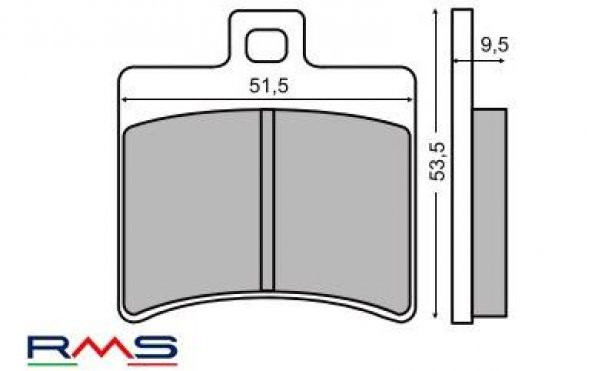 APRİLİA RS 125 2T ARKA FREN BALAT RMS - 2