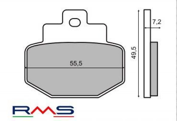 VESPA GTS 300 ARKA FREN BALATA RMS