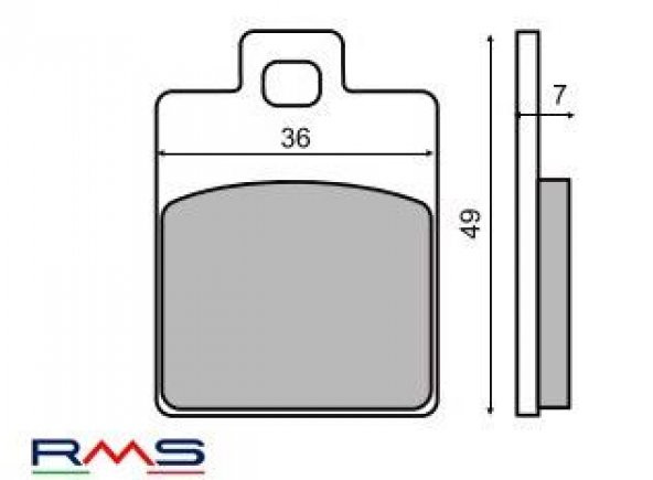 VESPA LX 125 İE 2010-2013 ÖN FREN BALATA RMS