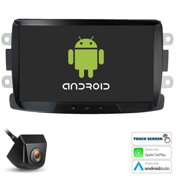 NAVERA NV-DDT5 Tablet Multimedya Android 8 İnç 3+32GB Carplay Dacia Duster