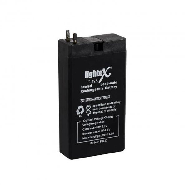 AKÜ 4V 2.3A IŞILDAK FENER ( 2X10X5CM ) LIGHTEX LT-425