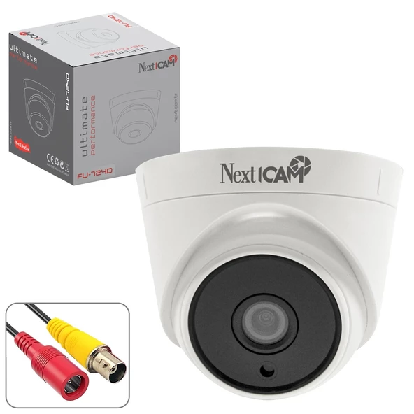 Nextcam Fu-724d Dome Ahd Kamera 2mp 2.8mm İç Mekan