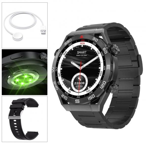 Watch Akıllı Saat Ios Androıd Kablosuz Şarj Bluetooth Dtn01 Pro