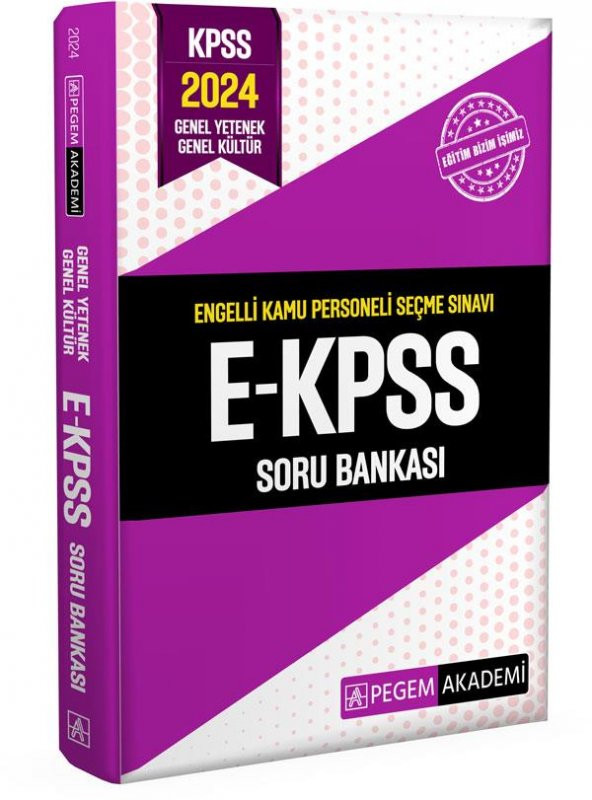 2024 E KPSS Soru Bankası Pegem Yayınları