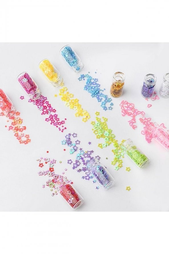 Nail Art 48 Adet Mega Sim Pul Boncuk Seti Tırnak Göz Çevresi Süsleme Kalıcı Oje Protez Tırnak - 4