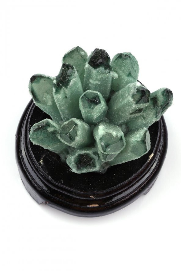 Yeşil Kuvars Doğal Taş Standlı Ham Parça - 2