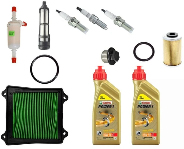 Bajaj Pulsar 200 NS Bakım Seti 12 Parça (Orjinal) ürün görseli 1