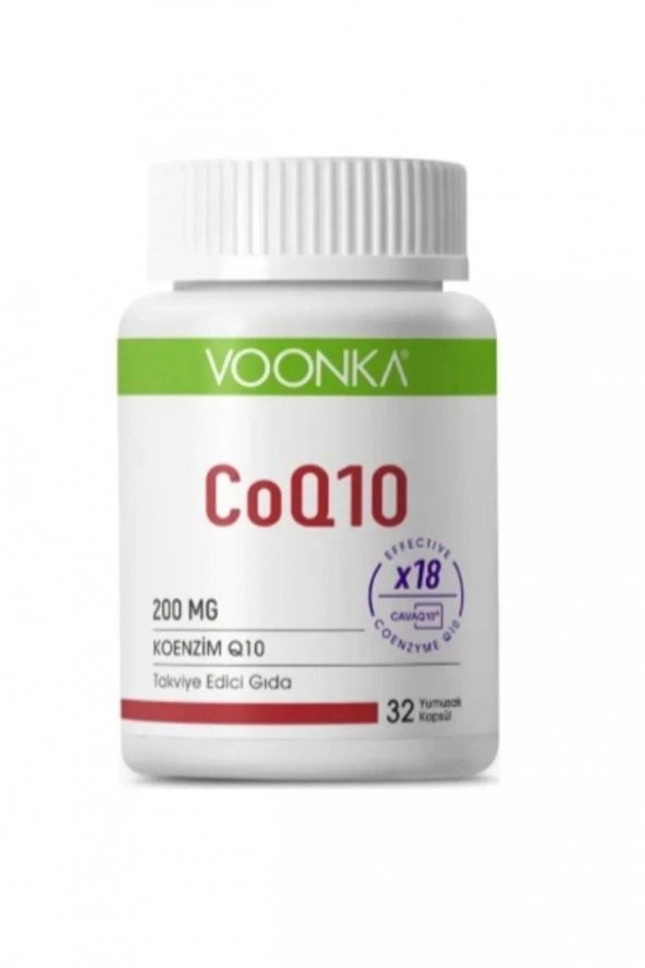 Voonka CoQ10 200 mg 32 Yumuşak Kapsül